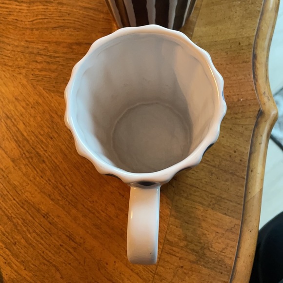 RARE STARBUCKS. Set of 2! Beautiful 2008 mugs in Navy Blue/White Stripes - Picture 3 of 10